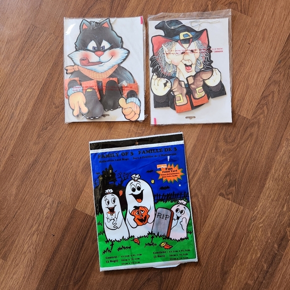 Vintage Halloween 1980s Honeycomb Die Cut Cat Witch Crepe Paper Dancer Spooky - Picture 12 of 12